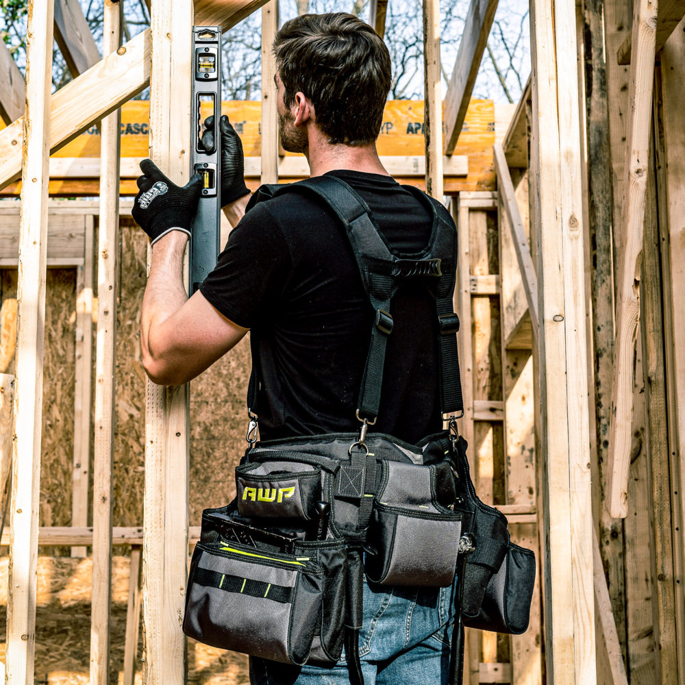 Leather Tool Belt AWP TrapJaw Pro Framing Tool Rig, Heavy-Duty