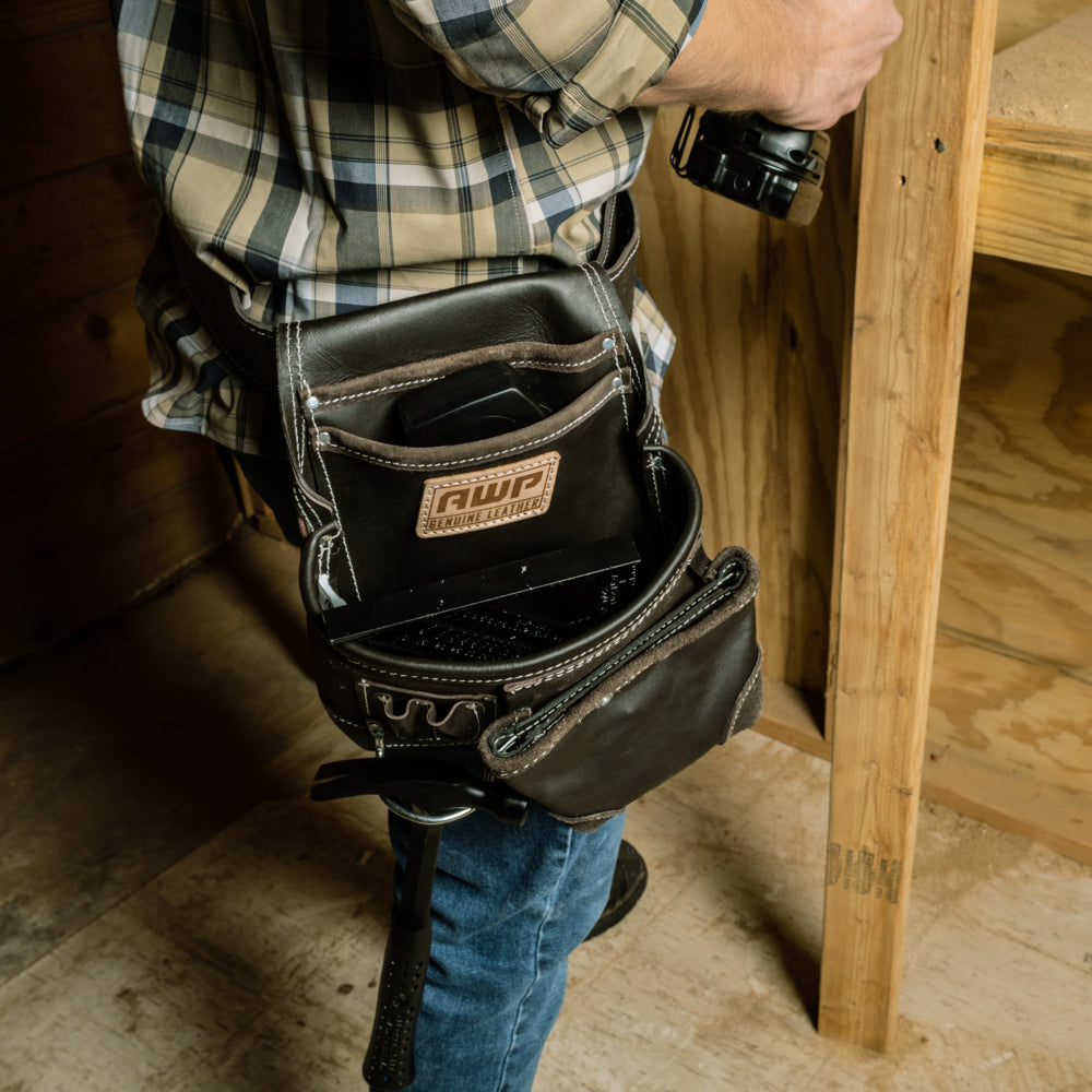 AWP Ballistische Nylon Elektricien Tool Pouch | AWP Mini Elektricien Tool Pouch | Zwart & Grijs AWP Ballistische Nylon Elektricien Tool Pouch | AWP Mini Elektricien Tool Pouch | Zwart & Grijs
